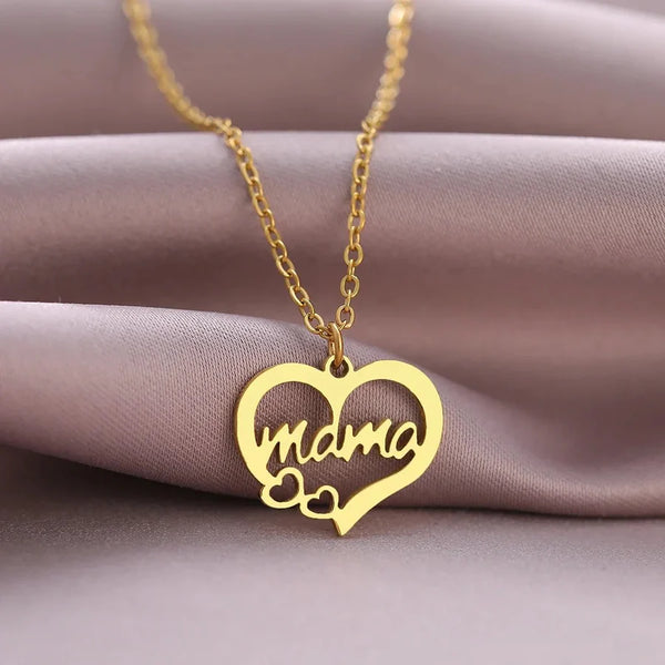 Amorly - Naszyjnik „Mama LOVE” w kształcie serca